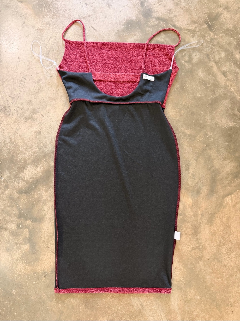 Haley & June Berry Metallic Cowl Neck Midi Dress Shimmer Spaghetti Strap L - Picture 12 of 13
